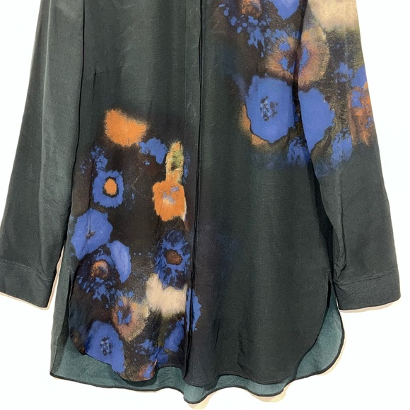 Akris Silk Tunic Top Size 12 - Picture 5 of 13